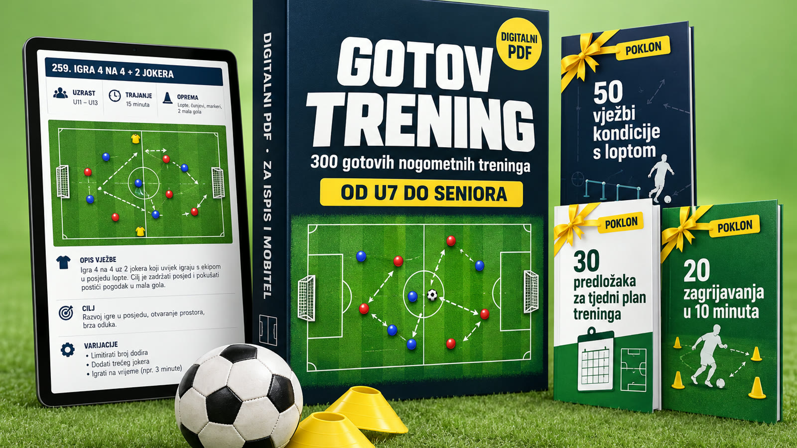 Gotov Trening – digitalni PDF s 300 treninga i 3 poklona
